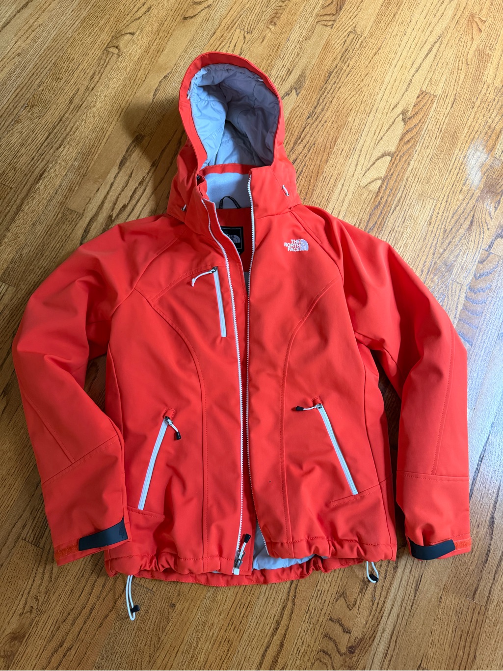 The North Face Women’s Orange Hooded Jacket Sz M